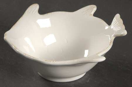 By the Sea Blue White Figural All Purpose Bowl