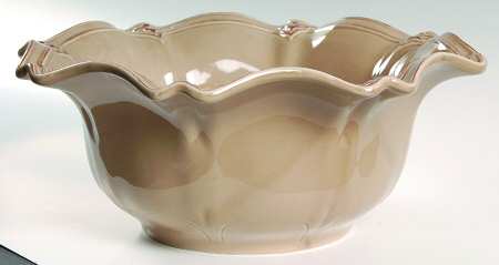 Valero Taupe 11" Round Serving Bowl