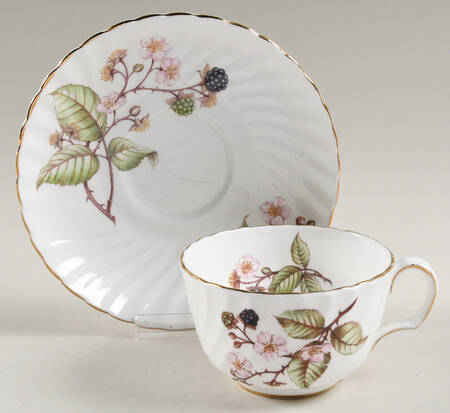 Bramble (H545) Footed Cup & Saucer Set