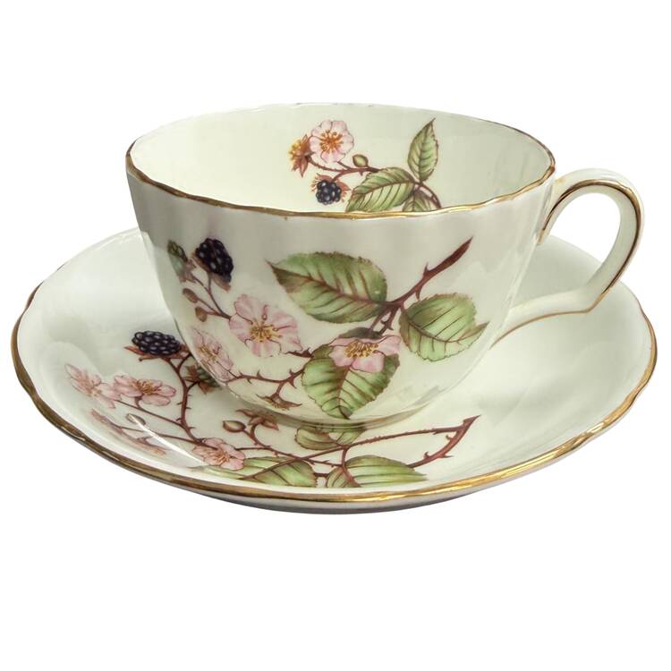 Bramble (H545) Flat Demitasse Cup & Saucer Set