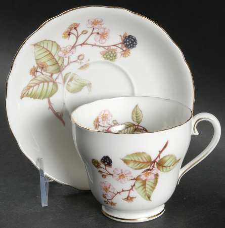 Bramble (H545) Footed Cup & Saucer Set