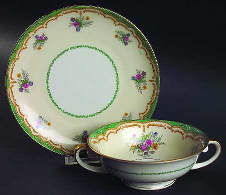 ALT235 Flat Cream Soup Bowl & Saucer Set