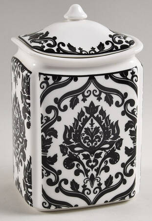 Muse Black Medium Canister & Lid