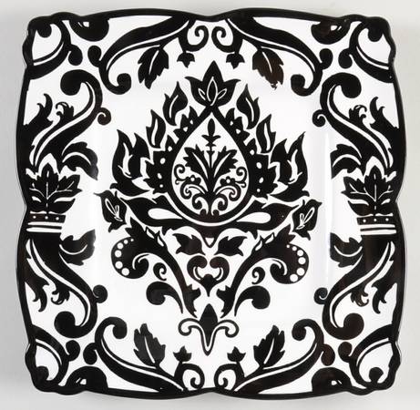Muse Black Square Dinner Plate