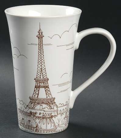 City Scenes Sepia Latte Mug