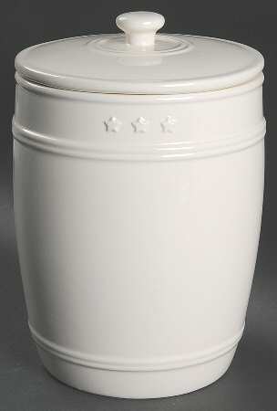 General Store Cream Large Canister & Lid