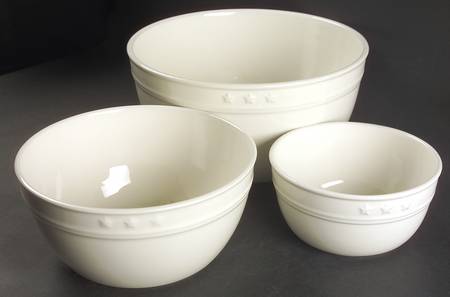 General Store Cream (3 Piece) Mixing Bowl Set