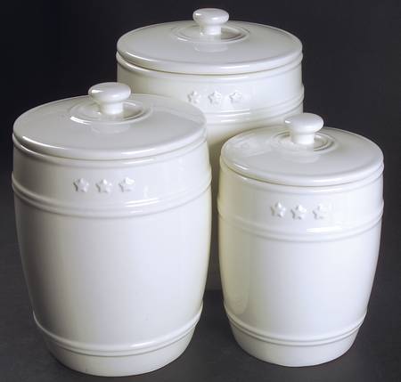 General Store Cream (3 Piece) Canister Set (Box Set)