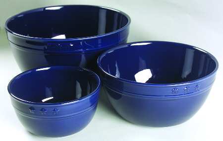 General Store Navy Blue (3 Piece) Mixing Bowl Set