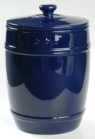 General Store Navy Blue Large Canister & Lid