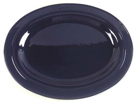 General Store Navy Blue 18" Oval Serving Platter
