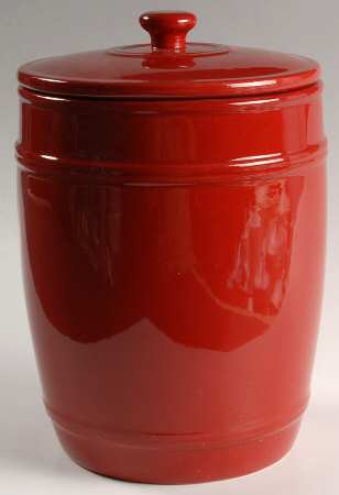 General Store Red Large Canister & Lid