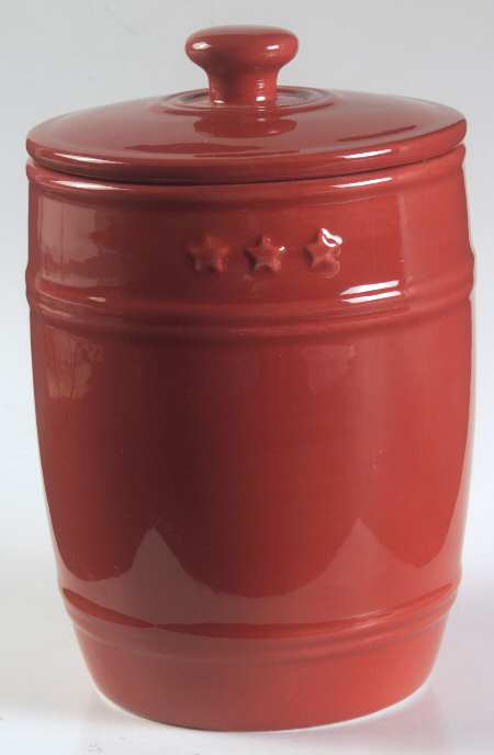 General Store Red Medium Canister & Lid