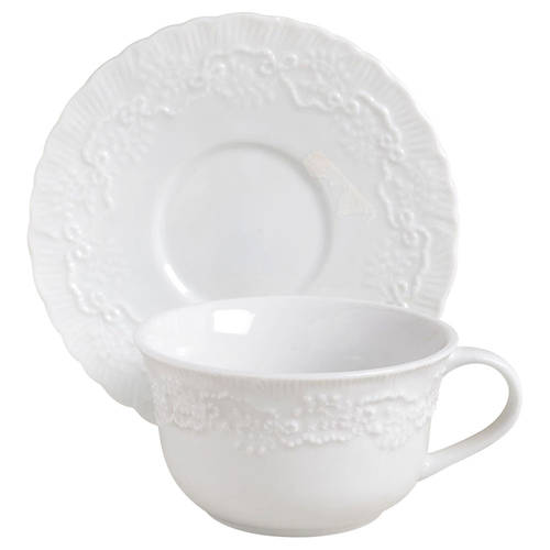 Meredith Flat Cup & Saucer Set
