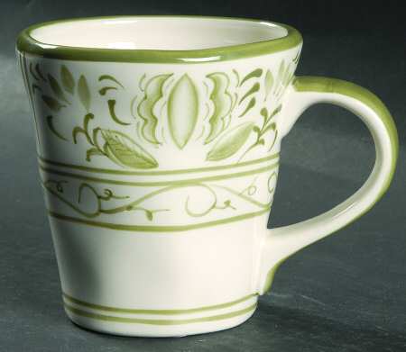 Antique Olive Floral Mug