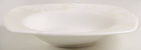 Alice Platinum Rim Soup Bowl