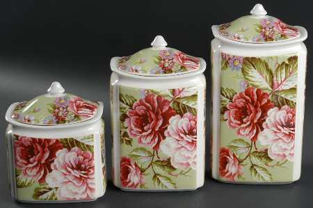 Heidi Green (3 Piece) Canister Set (Box Set)