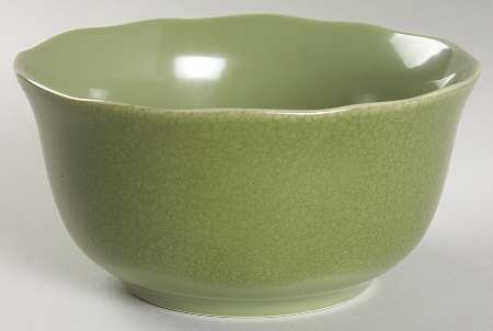 Alba Crackle Green Soup/Cereal Bowl