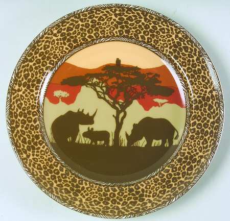 Sunset Safari Salad Plate