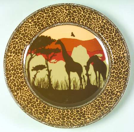 Sunset Safari Salad Plate