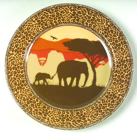 Sunset Safari Salad Plate