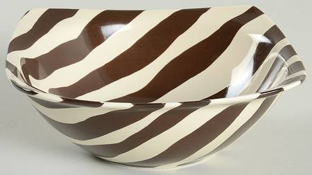 Zebra Brown Coupe Cereal Bowl