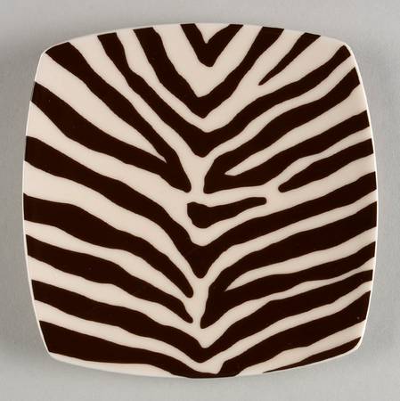 Zebra Brown Appetizer Plate