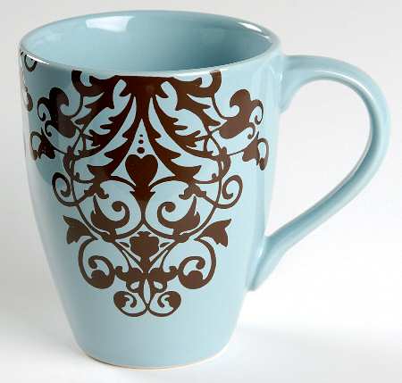 Rococo Blue Brown Mug
