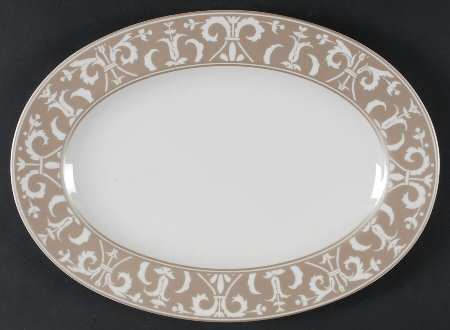 Vertoni Pewter 14" Oval Serving Platter