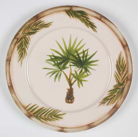 Palm (Bamboo on Edge) Dinner Plate