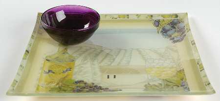 Dolce Toscana 1-Piece Glassware Chip and Dip Set