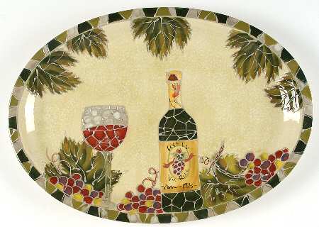 Dolce Toscana 16" Oval Serving Platter