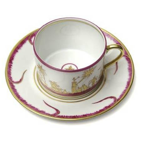 Chinoiserie Flat Cup & Saucer Set