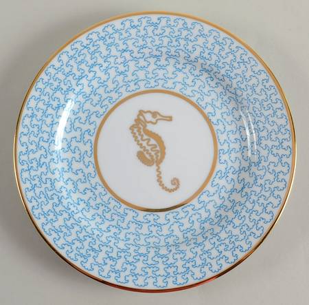 Mer Turquoise Salad/Dessert Plate