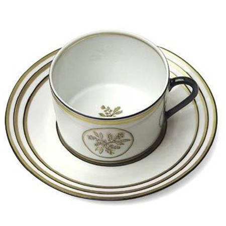 Or des Airs Or des Mers Flat Cup & Saucer Set