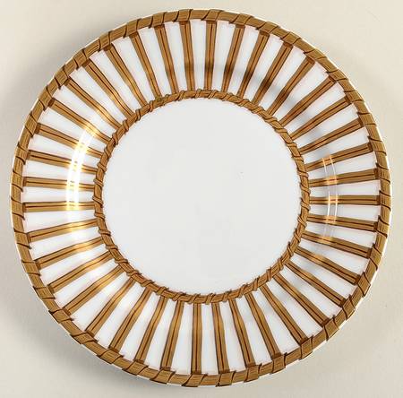 Vannerie Gold Salad/Dessert Plate
