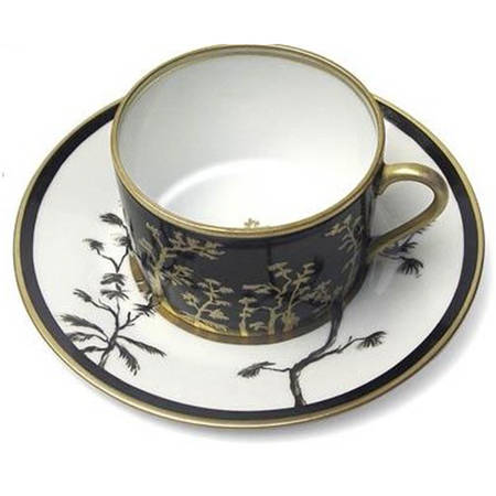 Vieux Kyoto Flat Cup & Saucer Set