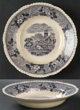 Cattle Scenery Mulberry Rim Soup Bowl