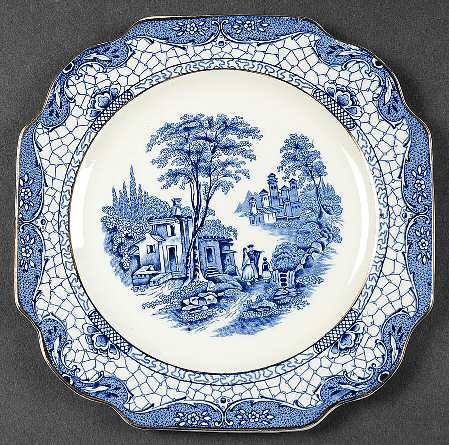 Landscape (Gold Trim) Dessert/Pie Plate