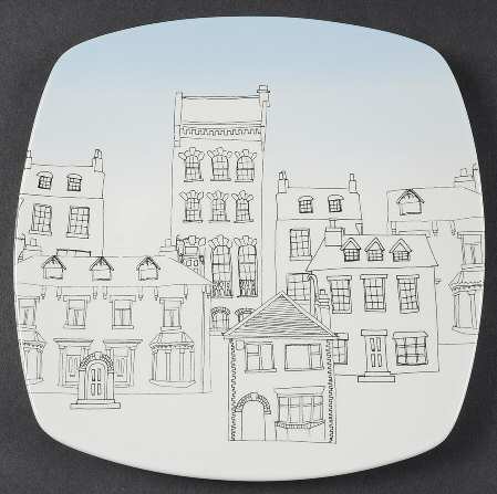 Avenue Blue Salad Plate