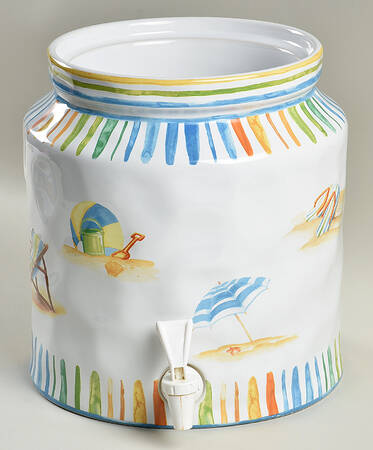 Beach Stripes Beverage Dispenser No Nld