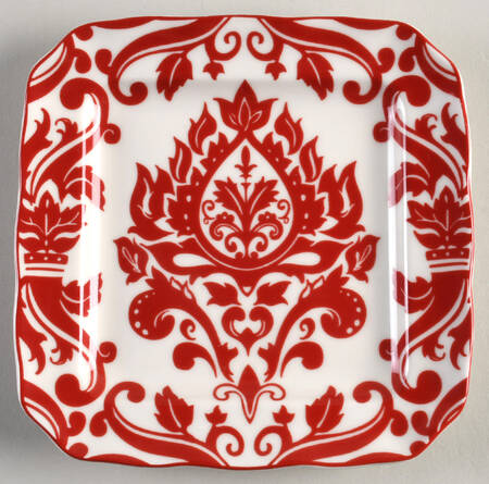 Muse Red Square Bread & Butter Plate