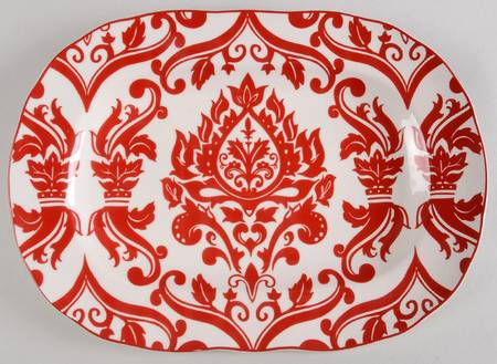 Muse Red 14" Oval Serving Platter