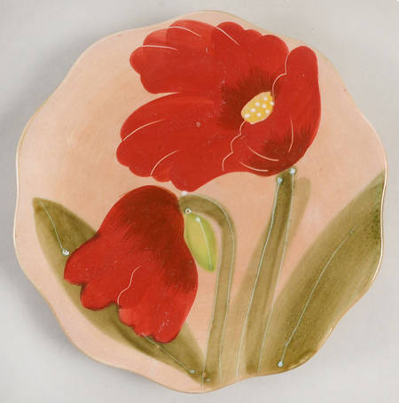 Red Renoir Salad Plate