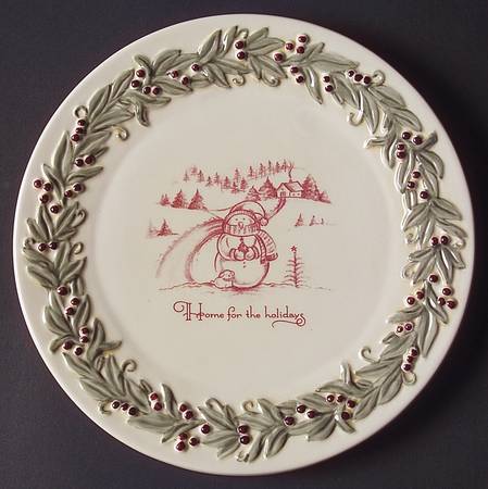Holiday Traditions Dessert/Pie Plate