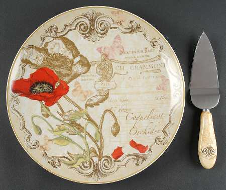 Deauville Cake Plate and Server (Boxed Set)