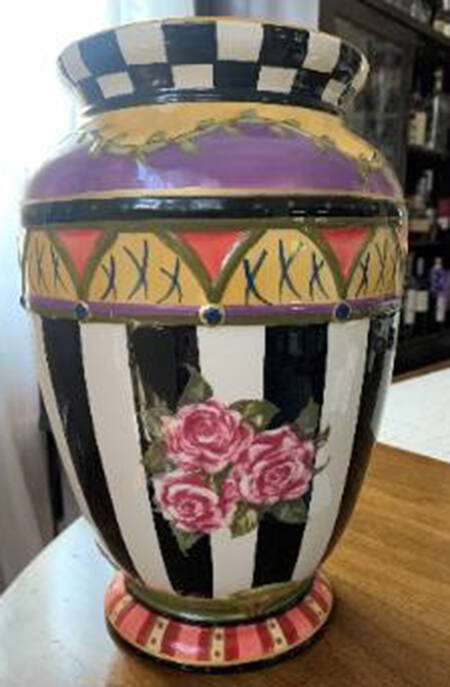 Amber Rose 12" Vase