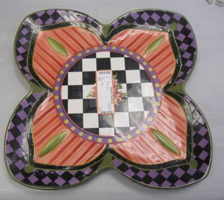 Amber Rose 10" Square Serving Platter