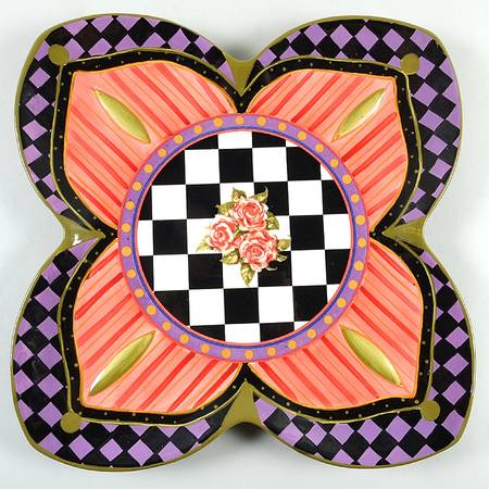 Amber Rose Square Large Serving Platter