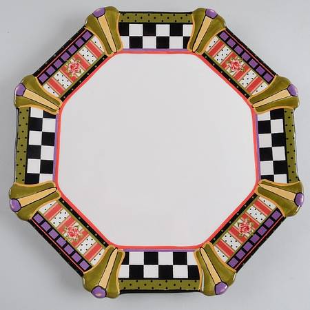 Amber Rose Octagonal Dinner Plate